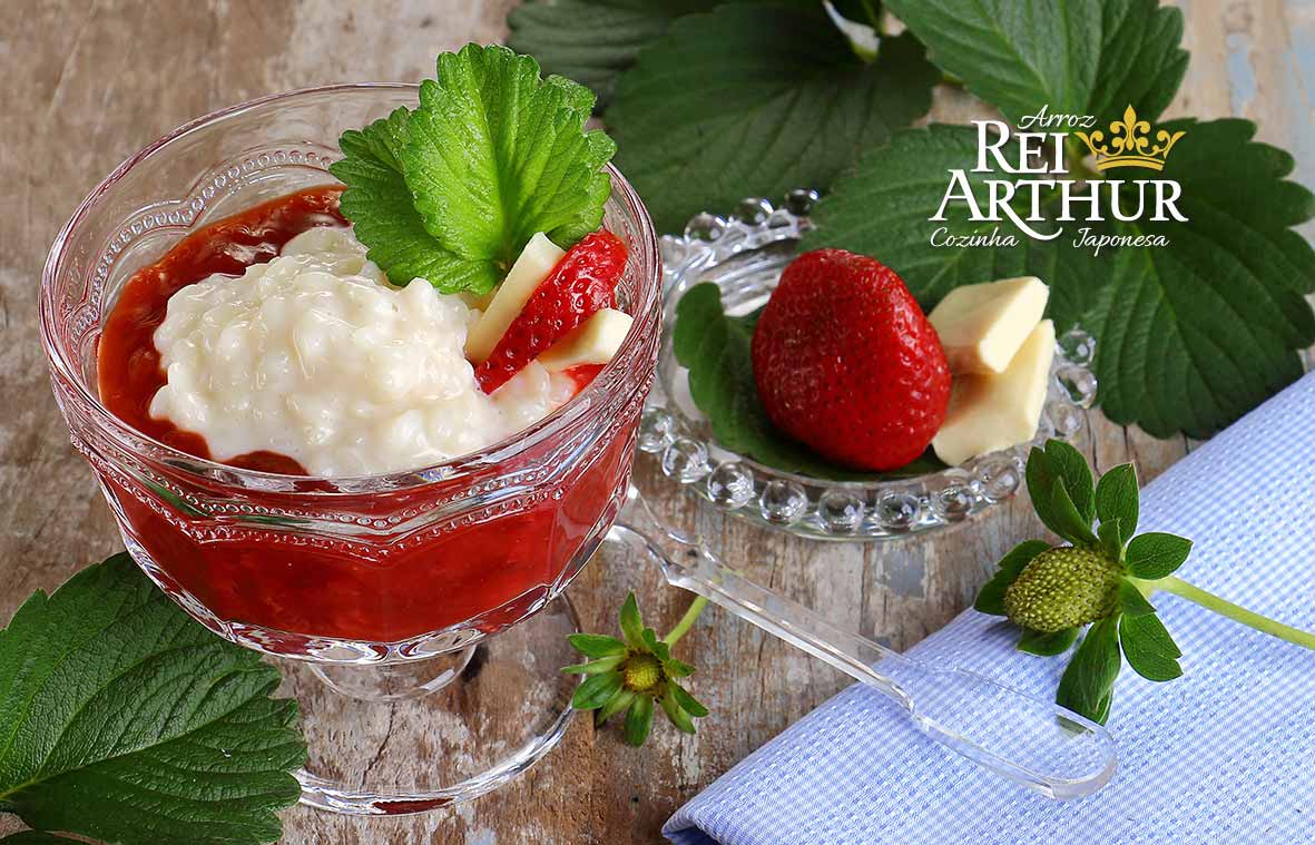 Receita Risoto doce com morango