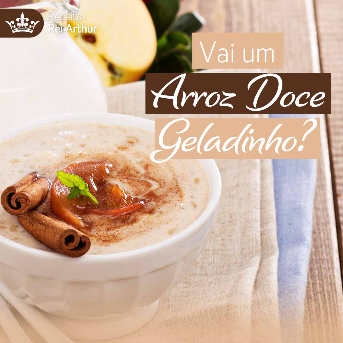 Receita Arroz Doce Gelado