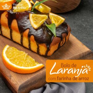 Bolo de laranja com farinha de arroz