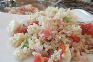 Receita Salada de Arroz Integral Italiana