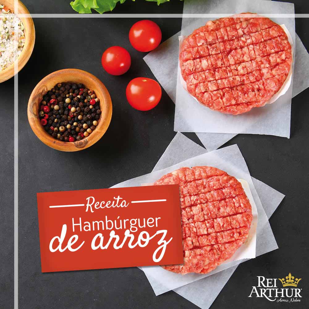 Receita de Hambúrguer de arroz