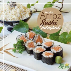 Receita de arroz para sushi integral - Hossomaki