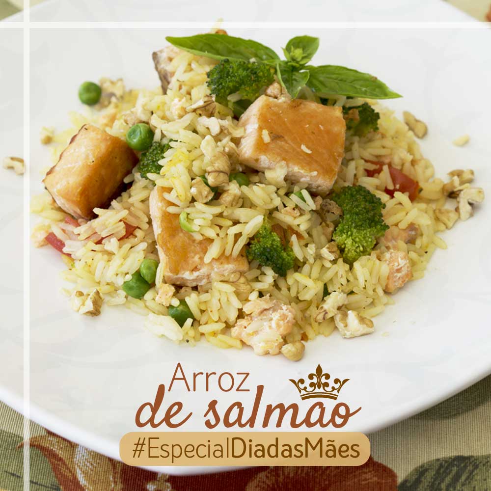 Receita Dia das Mães: Arroz de Salmão Receita Dia das Mães: Arroz de Salmão