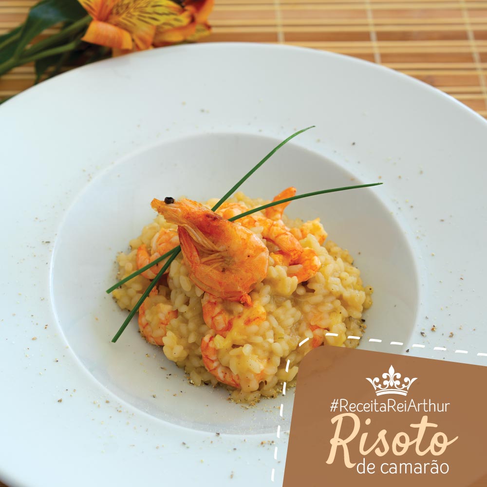 Receita de risoto de camarão