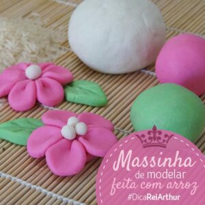 Massinha de modelar de arroz