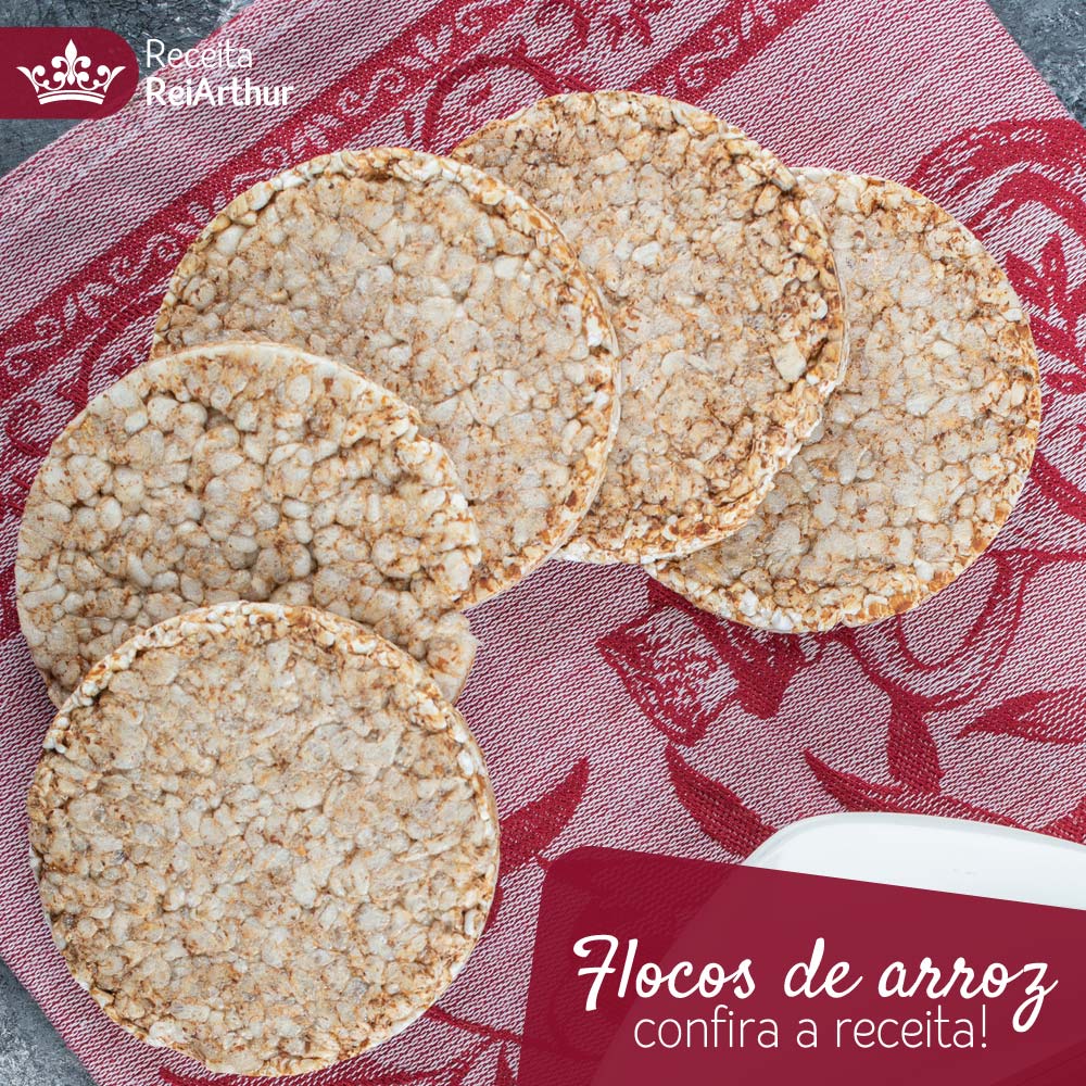 Receita flocos de arroz, como fazer em casa