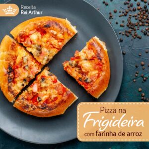 Pizza na Frigideira com farinha de Arroz