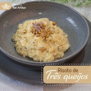 Risoto de três queijos