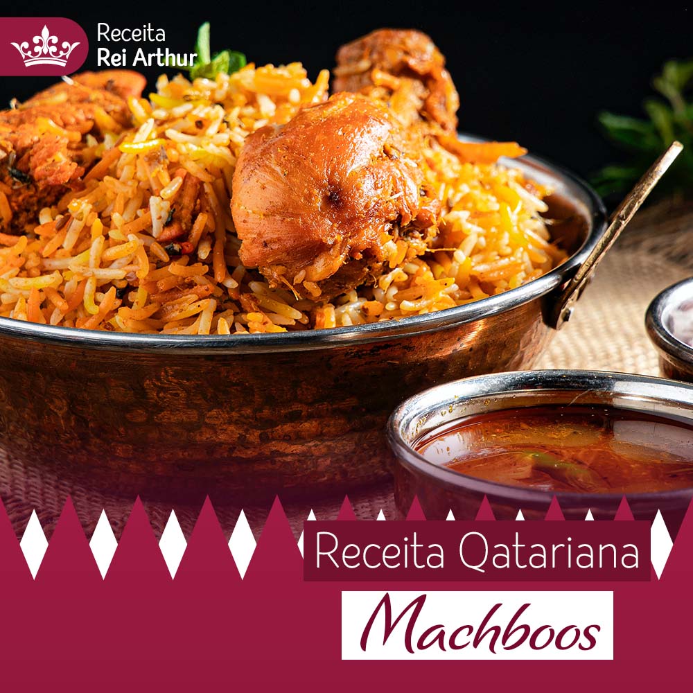 Receita Qatariana - Machboos de frango